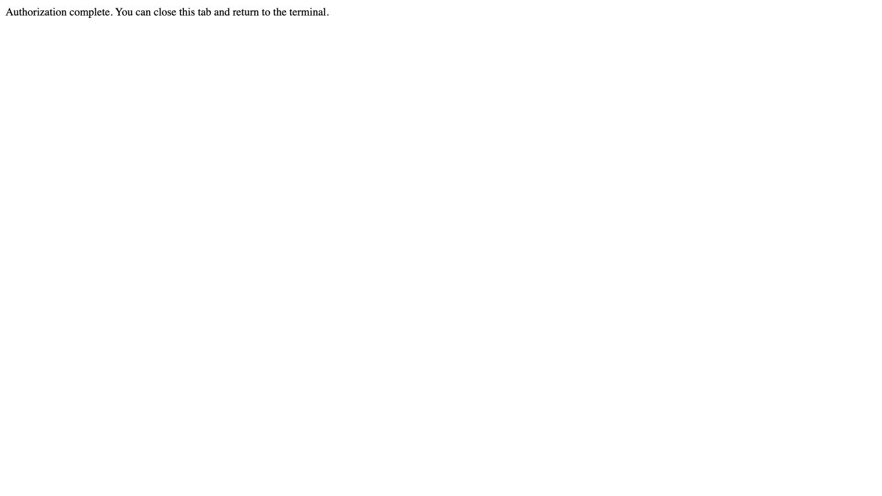 Standalone DokoSoko Private MCP client callback page reporting authorization complete